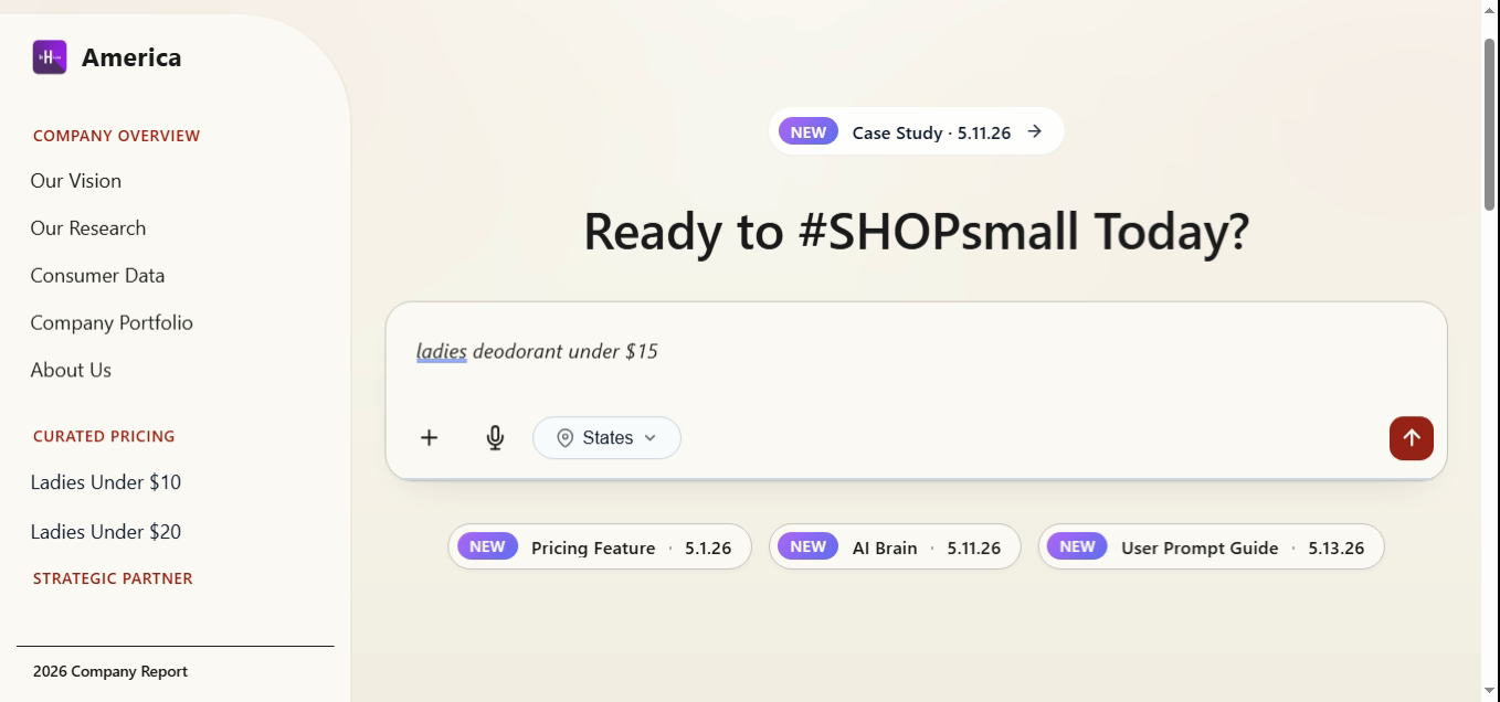 Search bar showing 'ladies deodorant under $15'.