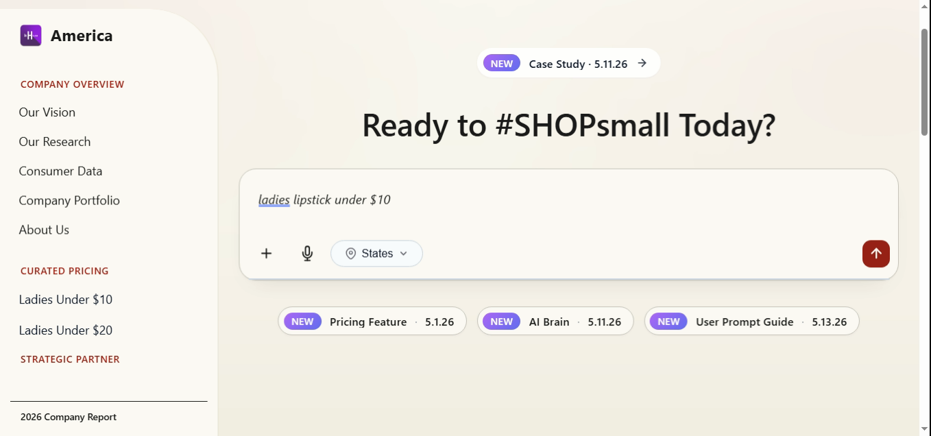 Search bar showing 'ladies lipstick under $10'.