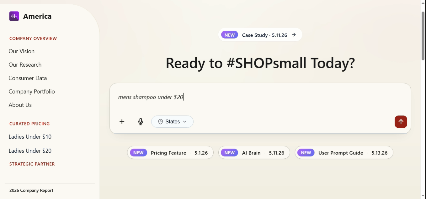 Search bar showing 'mens shampoo under $20'.